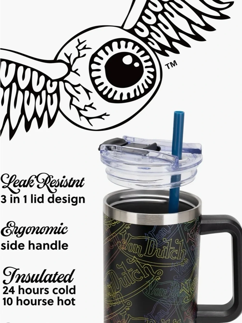 Von Dutch 40 oz tumbler